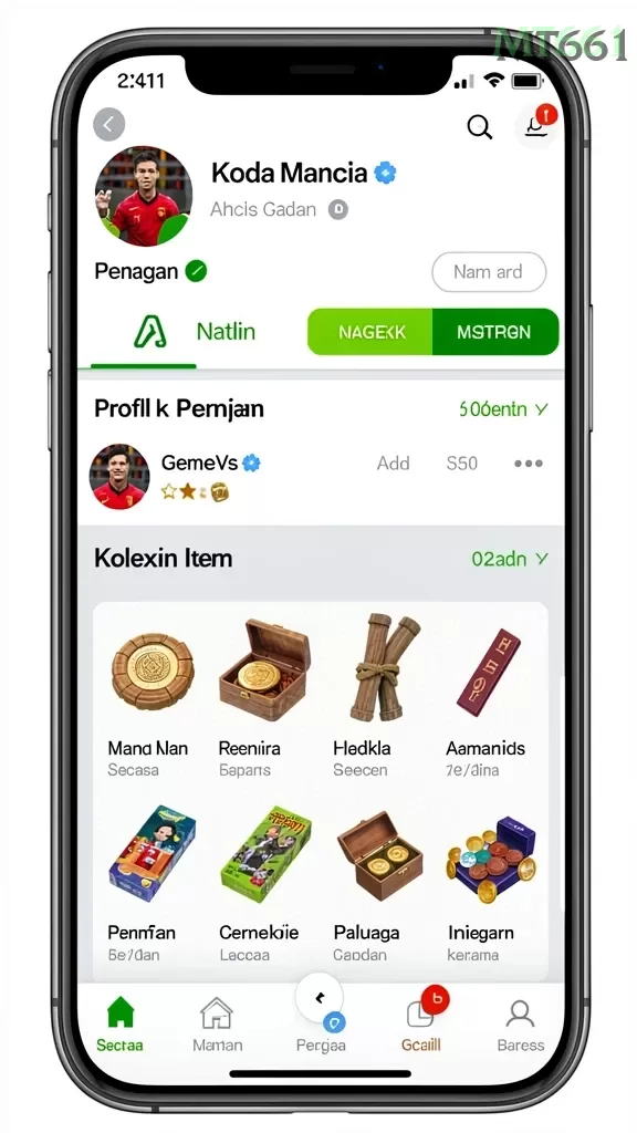 Cuplikan layar LEDAK388 — menu navigasi
